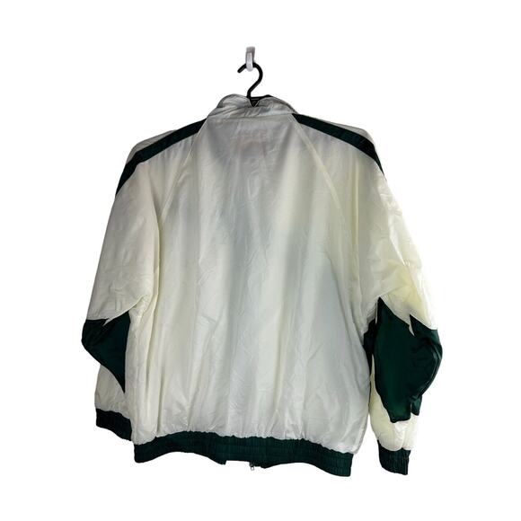 Vintage 1996 Atlanta Olympics Full Zip Windbreaker Jacket White Green Sz Medium - Picture 4 of 10